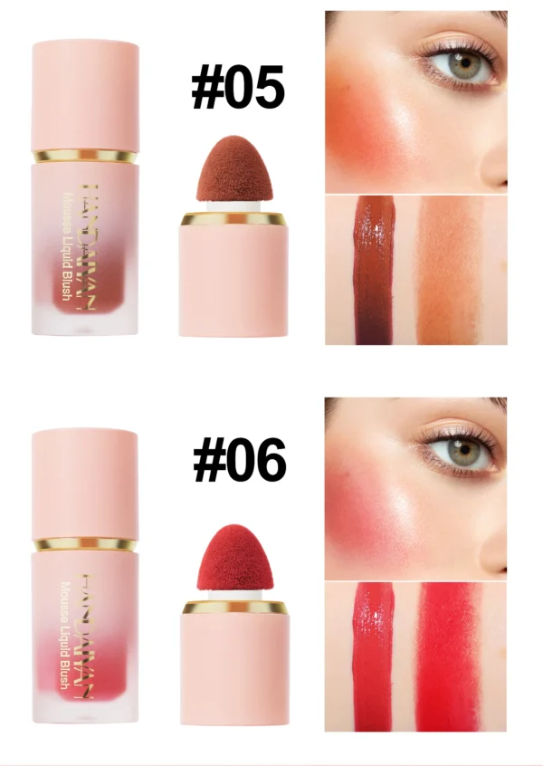 Blush Líquido Matte HANDAIYAN – Cor e Beleza que Duram o Dia Todo - Image 6