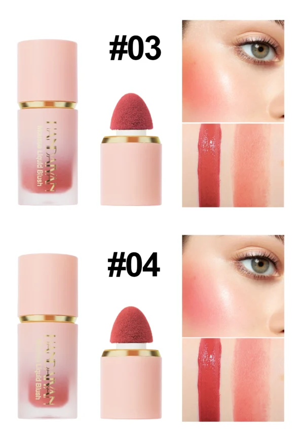 Blush Líquido Matte HANDAIYAN – Cor e Beleza que Duram o Dia Todo - Image 5