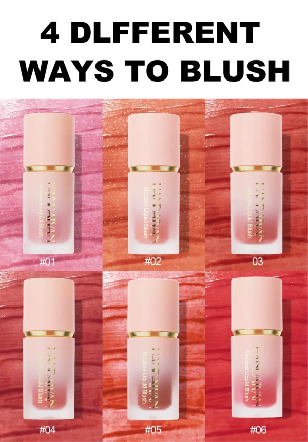 Blush Líquido Matte HANDAIYAN – Cor e Beleza que Duram o Dia Todo - Image 2